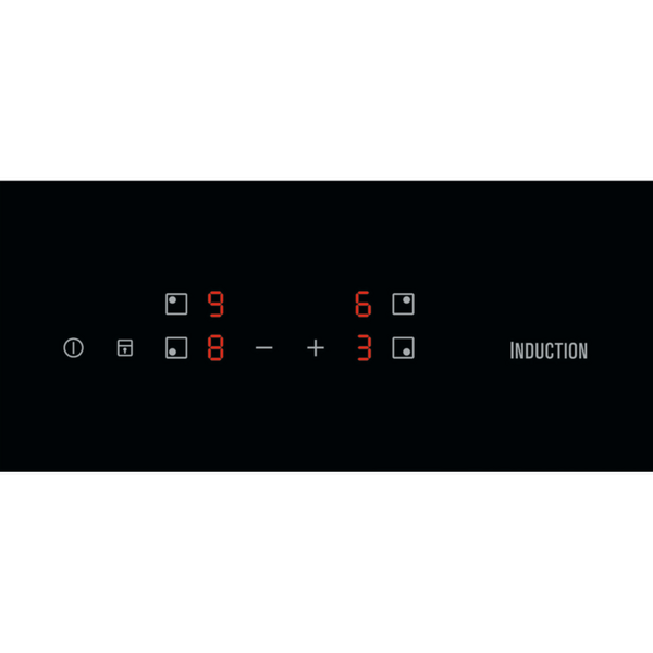 Plita incorporabila Electrolux EHH6240ISK, Inductie, 4 zone gatit, Touchcontrol, 60 cm, Sticla neagra