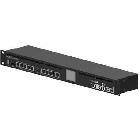 Router MikroTik RB2011UiAS-RM, 5 porturi Fast Ethernet + 5 porturi Gigabit