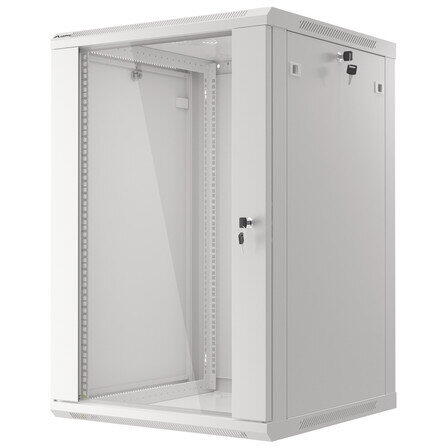 Cabinet metalic Lanberg WF01-6618-10S, 19", 18U, 600 x 600, Gri
