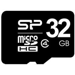 Card memorie  Silicon Power MicroSD, 32GB,  Clasa 4, SP032GBSTH004V10