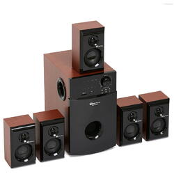 Boxe 5.1 Serioux SoundBoost HT5100C, 140W RMS, SD/USB/FM, cherry
