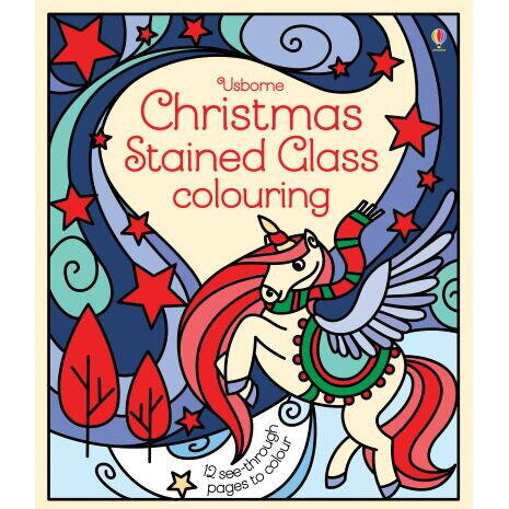 Usborne Christmas - Stained glass colouring