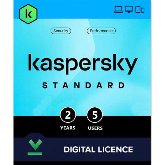 Kaspersky Standard 5 Dispozitive, 2 ani, Licenta Electronica
