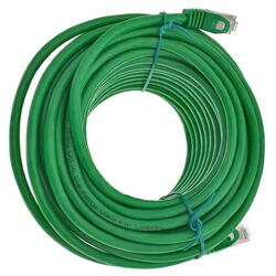 Cablu ecranat FTP, Lanberg 41918, cat 6, mufat 2xRJ45, lungime 20m, AWG 26, 250 MHz, de legatura retea, ethernet, Verde