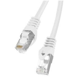 Cablu de retea din fibra optica Lanberg PCF6-10CC-0100-W, RJ45 cat.6 FTP 1m , Alb