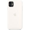 Husa de protectie Apple MWVX2ZM/A, pentru iPhone 11, silicon, alb