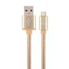 Cablu Gembird USB tip C, 1,8 m, CCB-MUSB2B-AMCM-6-G, Auriu