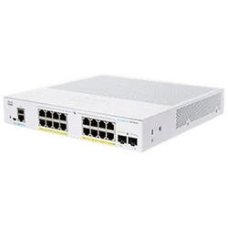 Switch Cisco CBS350-16P-E, 16 porturi, PoE, Alb