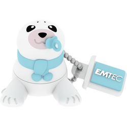 Memorie USB Emtec M334 Baby Seal 16GB USB 2.0,Alb