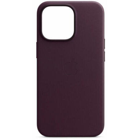 Husa de protectie Apple Leather Case with MagSafe pentru iPhone 13 Pro Max, Dark Cherry