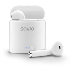 Casti  Bluetooth  Savio TWS-01 True Wireless, Alb