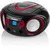 Radio CD portabil Hyundai TRC533AU3BR, negru/roșu