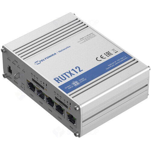 Router wireless TELTONIKA RUTX12 Gigabit Ethernet Dual-band (2.4 GHz / 5 GHz) 3G 4G Silver