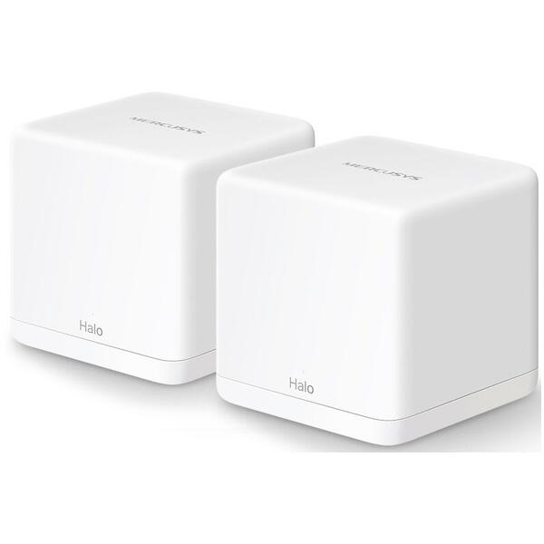 Router wireless MERCUSYS Gigabit Halo H30G Dual Band Wi-Fi 5, 2 pack