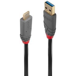 Cablu de date Lindy LY-36912, USB - USB-C, 1.5m, Negru