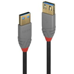 Cablu Lindy LY-36760, USB 3.0 female - USB 3.0 male, 0.5m, Black