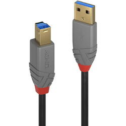 Lindy LY-36742 Cablu Transfer USB 3.2 Type A la B 2m Anthra Line