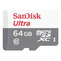 Card de Memorie Kingston MicroSDXC, 64GB, Adaptor SD, Clasa 10