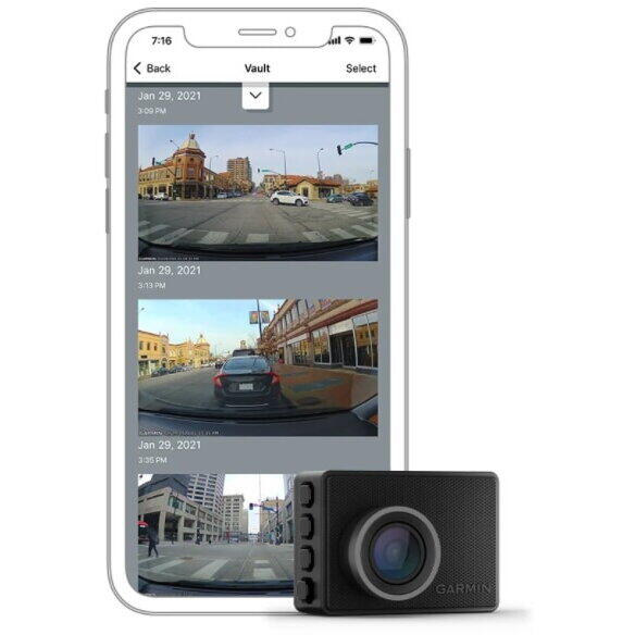 Camera auto Garmin Dash Cam 47, unghi de 140 grade