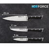 Set 3 cuțite TEFAL Ice Force K2324S75, Bloc de lemn