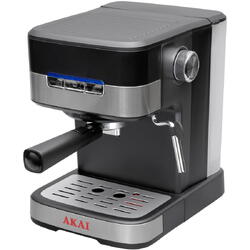 Espressor automat Akai AESP-850, 15 bar, 1.5L, functie de spumare, Negru