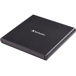 DVD-RW extern VERBATIM Slimline 53504, USB 2.0, Negru