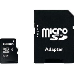 Memorie card Philips MicroSDHC, Card 8GB, Clasa 10 UHS-I U1 + Adaptor