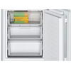 Combina frigorifica incorporabila Bosch KIN86VFE0, 260 l, Clasa E, NoFrost, FreshSense, VitaFresh, EcoAirFlow, 177 cm, Alb