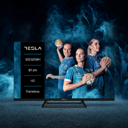 Televizor LED Tesla, 32E325BH, 81 cm, HD ready, Clasa E, Negru