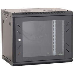 Cabinet metalic de perete 19”, tip rack wallmount, 9U 600x600 mm, Eco Xcab Negru