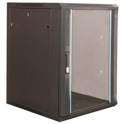 Cabinet metalic de perete 19”, tip rack wallmount, 12U 600x600 mm, Xcab S Negru