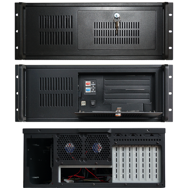 Carcasa Server Top Metal Cases 4U Rackmount 19inch Adancime 450mm Negru