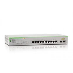 Switch Allied Telesis AT-GS950/10PSV2-50, 8 porturi, PoE, Gri