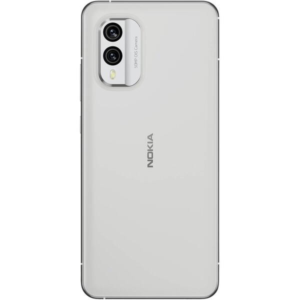 Telefon mobil Nokia X30, Dual SIM, 128GB, 6GB RAM, 5G, Alb