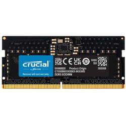 Memorie laptop Crucial, 8GB, SODIMM DDR5, 4800MHz, CL40, 1.1V
