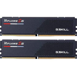 Memorie G.SKILL Ripjaws S5 Black 64GB (2x32GB) DDR5 6000MHz CL30 Dual Channel Kit