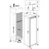Congelator incorporabil Whirlpool AFB 18401, 210 l, H 177 cm, NoFrost, Gri