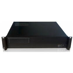 Carcasa server Techly 101980 PC mATX / mITX Rack 19 "2U / 400mm, Negru