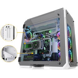 Case View 71 Riing Tempered Glass E-ATX Full Tower - Snow Edition