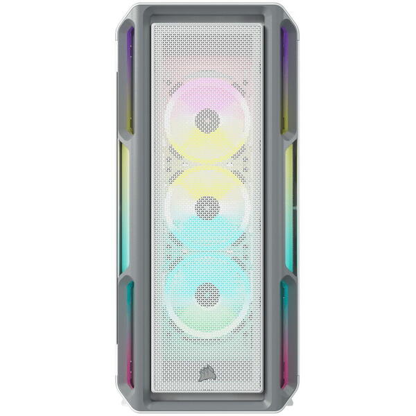 Carcasa Corsair iCUE 5000T RGB Mid-Tower Smart Case, ATX, fara sursa, alb