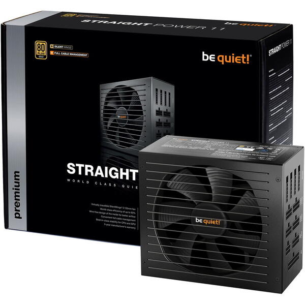 Sursa be quiet! Straight Power 11, 80 PLUS® Gold, 750W, Fully Modular
