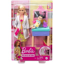 Papusa Barbie set doctor pediatru Mattel