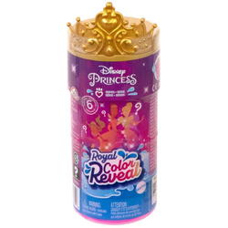 Papusa cu 6 surprize, Disney Princess Royal Color Reveal, HMB69