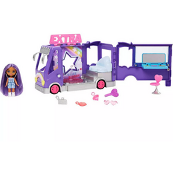 Set de Joaca  Barbie Extra Concert Minibus plus Mini Minis Doll