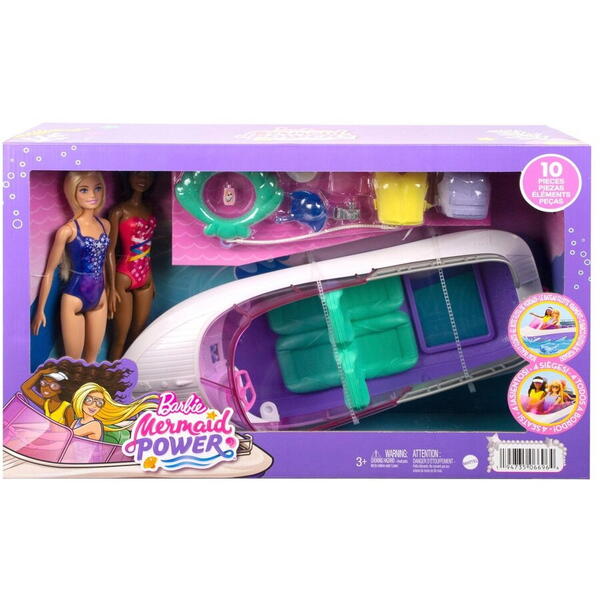 MATTEL Set de joaca Barbie barca cu motor