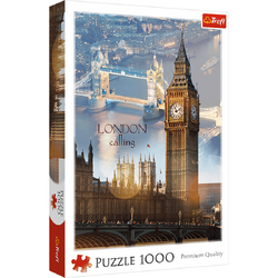 Puzzle 1000 piese - Zori de zi la Londra