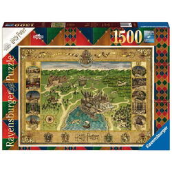 Puzzle Ravensburger - Harta Hogwarts, 1500 piese