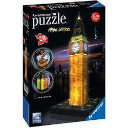 Puzzle Ravensburger 3D - Big Ben, 216 piese, luminos