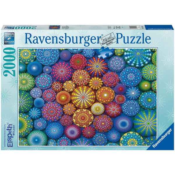 Puzzle Ravensburger - Mandala curcubeu, 2000 piese