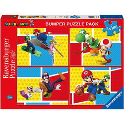 Puzzle Ravensburger Super Mario 4 x 100 piese